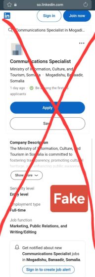Urgent Public Notice: Fake Vacancy Alert