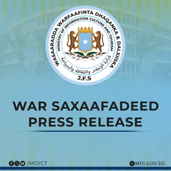 Press Release: The Federal Government of Somalia confirms that security forces have fully restored order in the districts of Abdiaziz and Hawlwadaag.